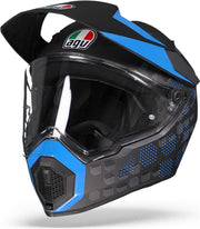 Agv AX9 Antartica Mat Zwart Blauw Integraalhelm - Motorhelm - Maat XL