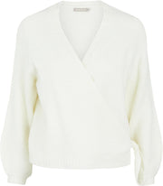 PIECES wrap knit cardigan