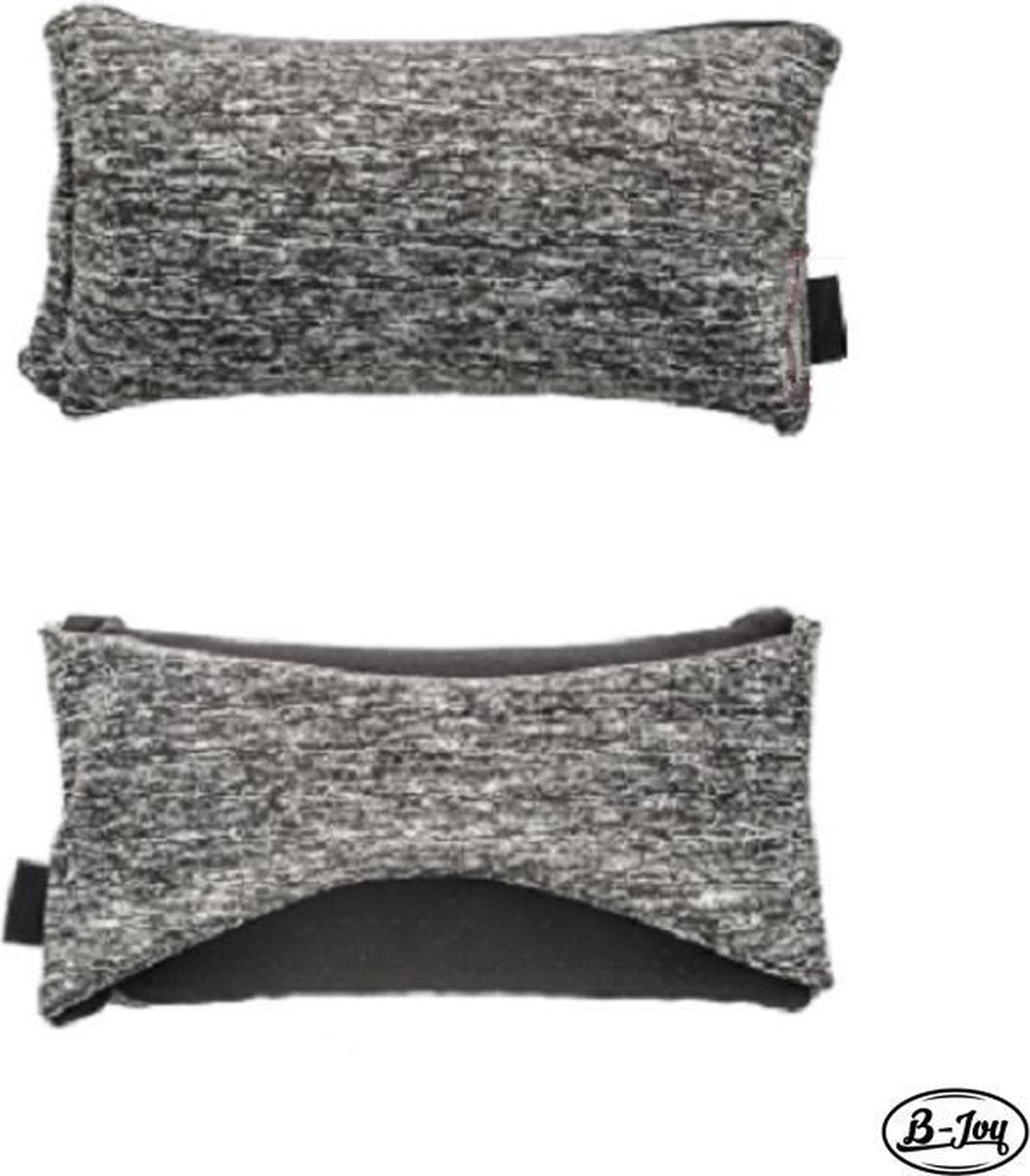 B-Joy Reis Nekkussen met Oogmasker Travel kussen Reizen met Slaapmasker Ondersteuningskussen | Kleur Grijs