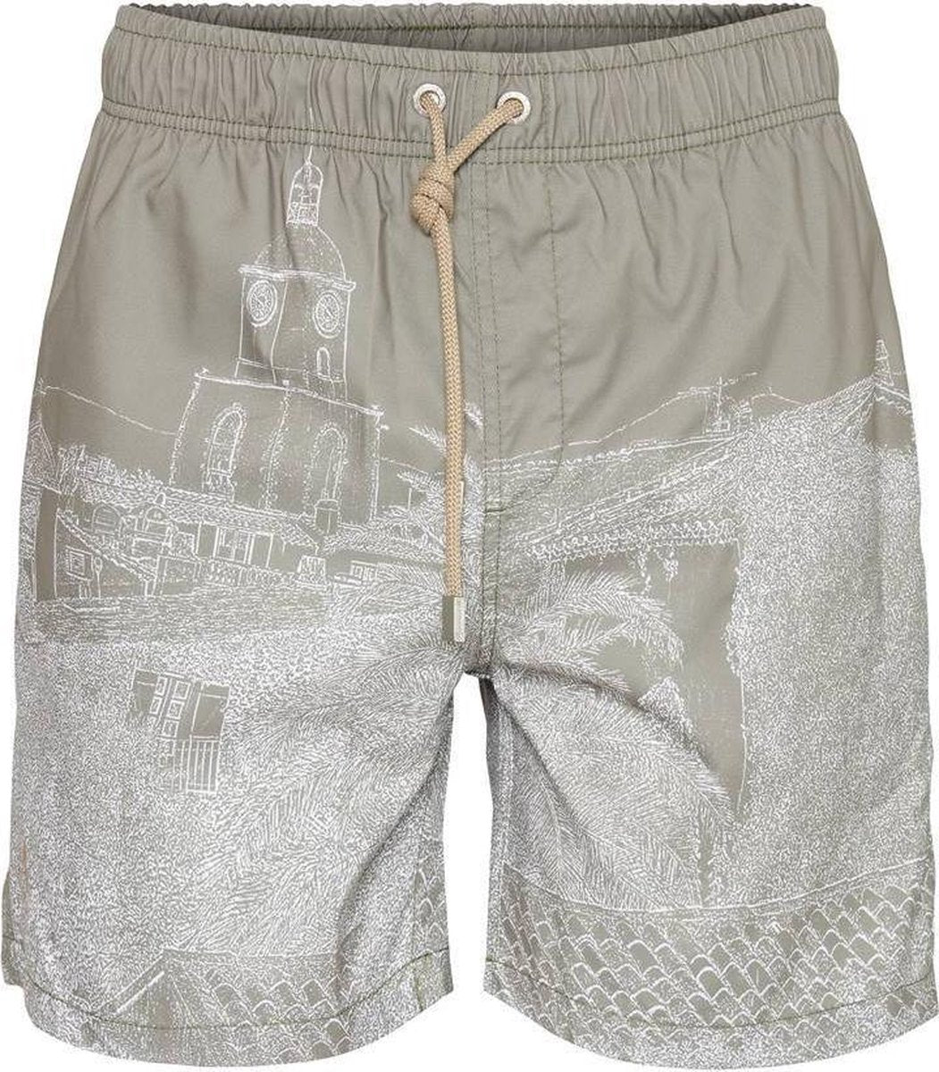 Ramatuelle Zwembroek Heren - Porto Zwembroek - Maat XXL  - Kleur  Groen / Khaki