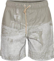 Ramatuelle Zwembroek Heren - Porto Zwembroek - Maat XXL  - Kleur  Groen / Khaki