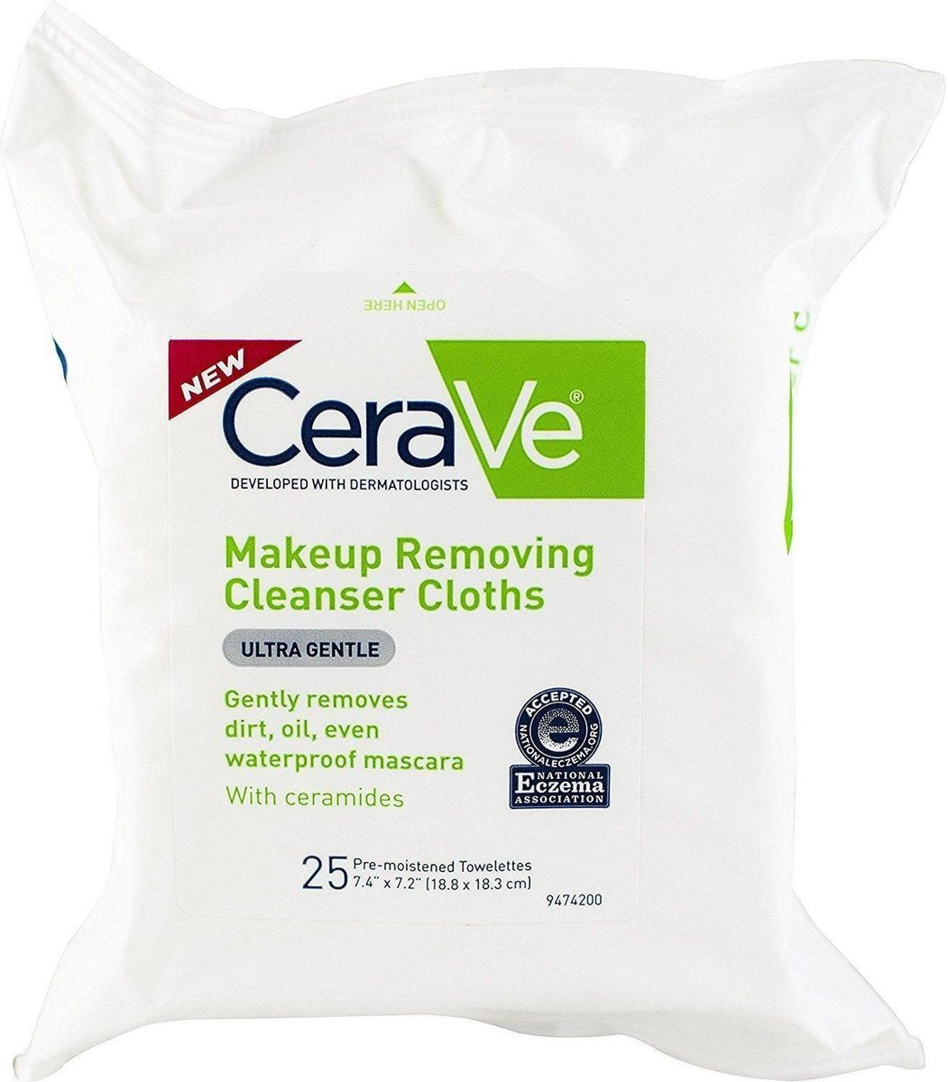Cerave Reinigingsdoekjes Gevoelige Huid - 1 x 25 stuks - Gezichtsreiniging - Skinactive