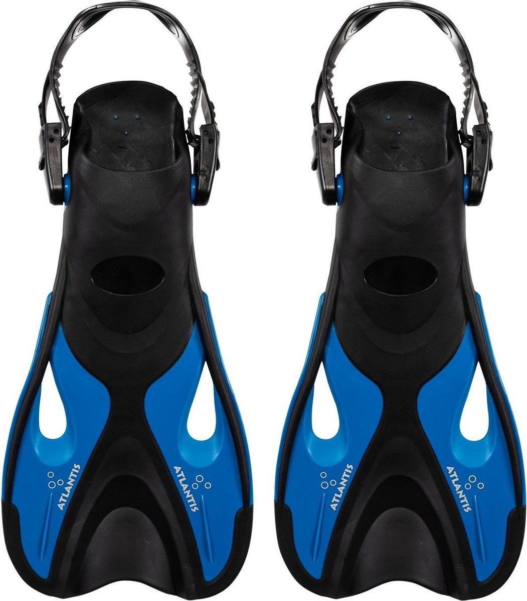 Atlantis Snorkelvinnen - Zwemvliezen - Kinderen - Zwart/Petrol Blauw - 30-36