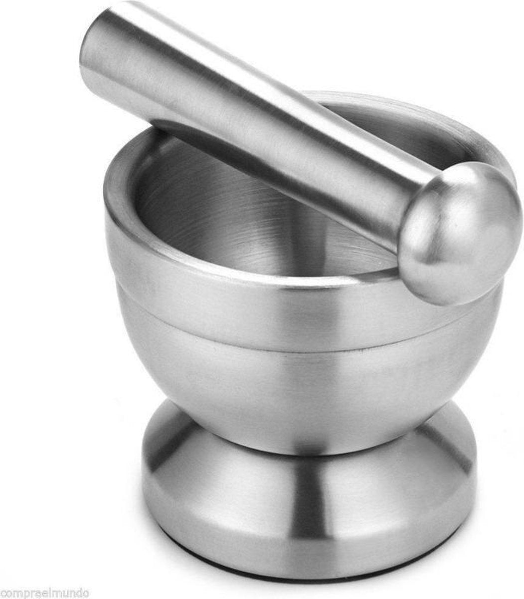 WiseGoods Premium Vijzel met Mortel Stamper - Herbs Mortier - Kruiden
