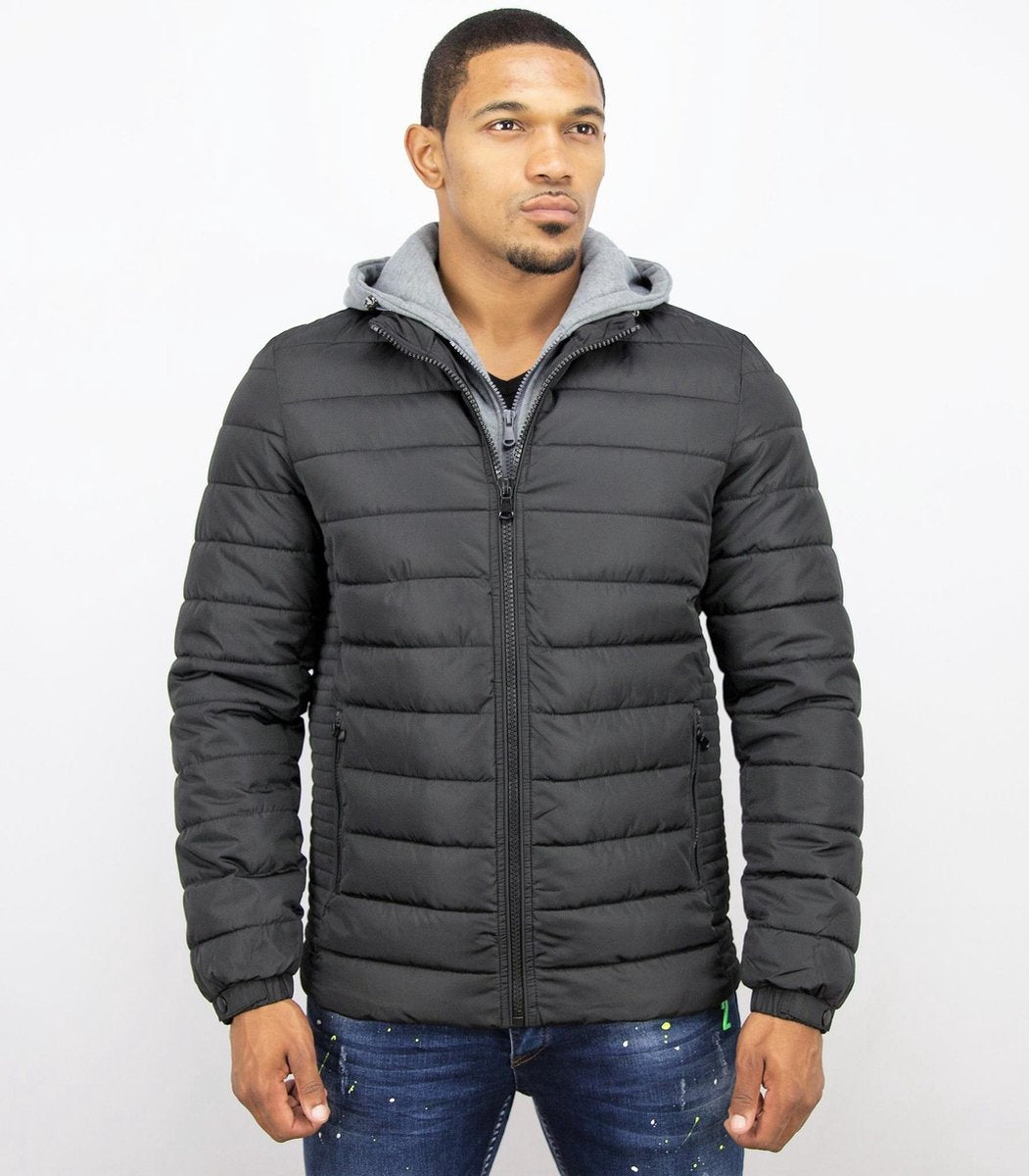 Enos Korte Jas Heren – Casual Jack – Zwart - M