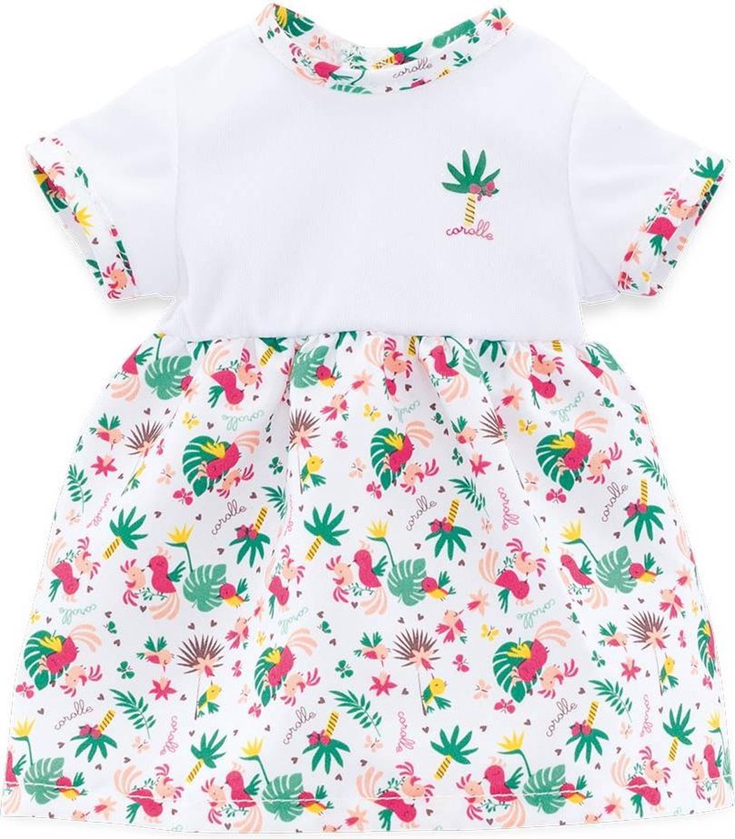 Corolle Jurk Tropi - Poppenkleding - Voor poppen van 36 cm - Wit