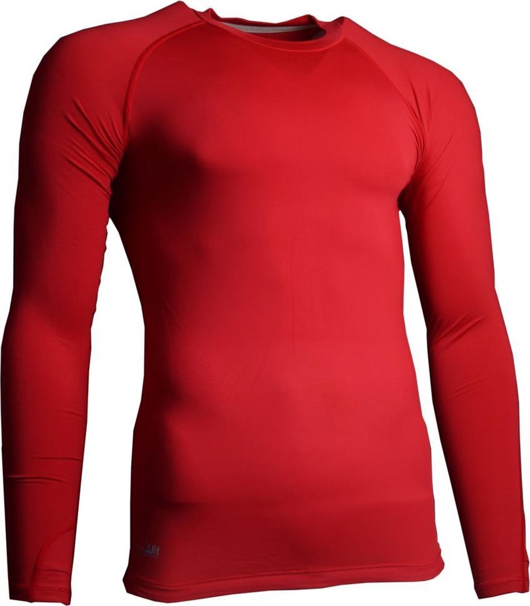 Precision Training Thermoshirt Basislaag Junior Polyester Rood Maat M