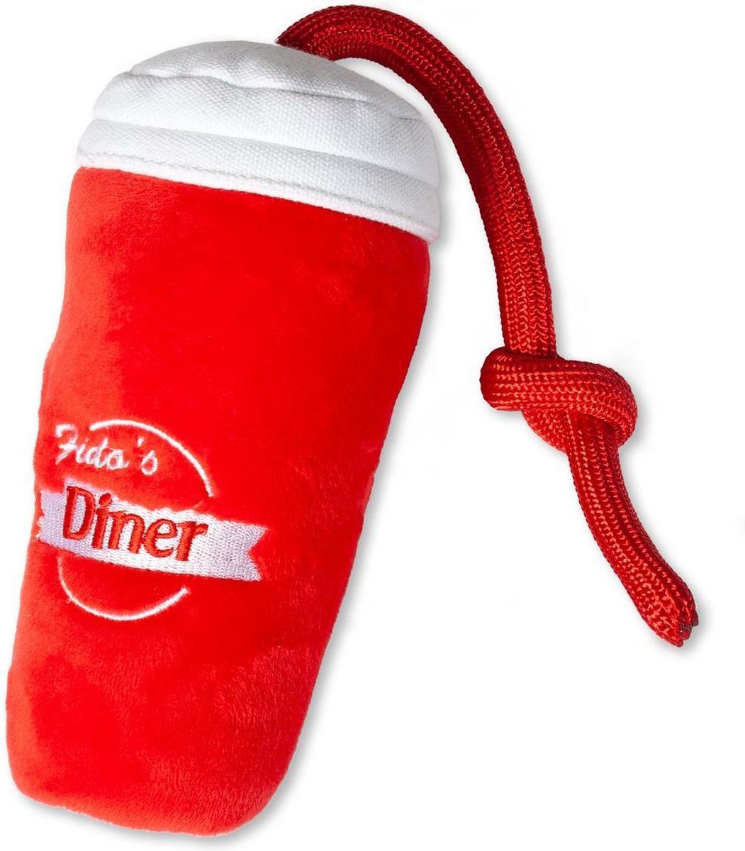 Dog toy plush milkshake