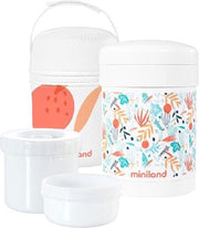 Miniland Voedselcontainer Mediterraans 700 Ml Oranje 4-delig
