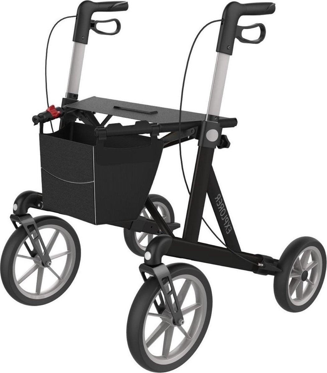 Lichtgewicht rollator Explorer Large zwart