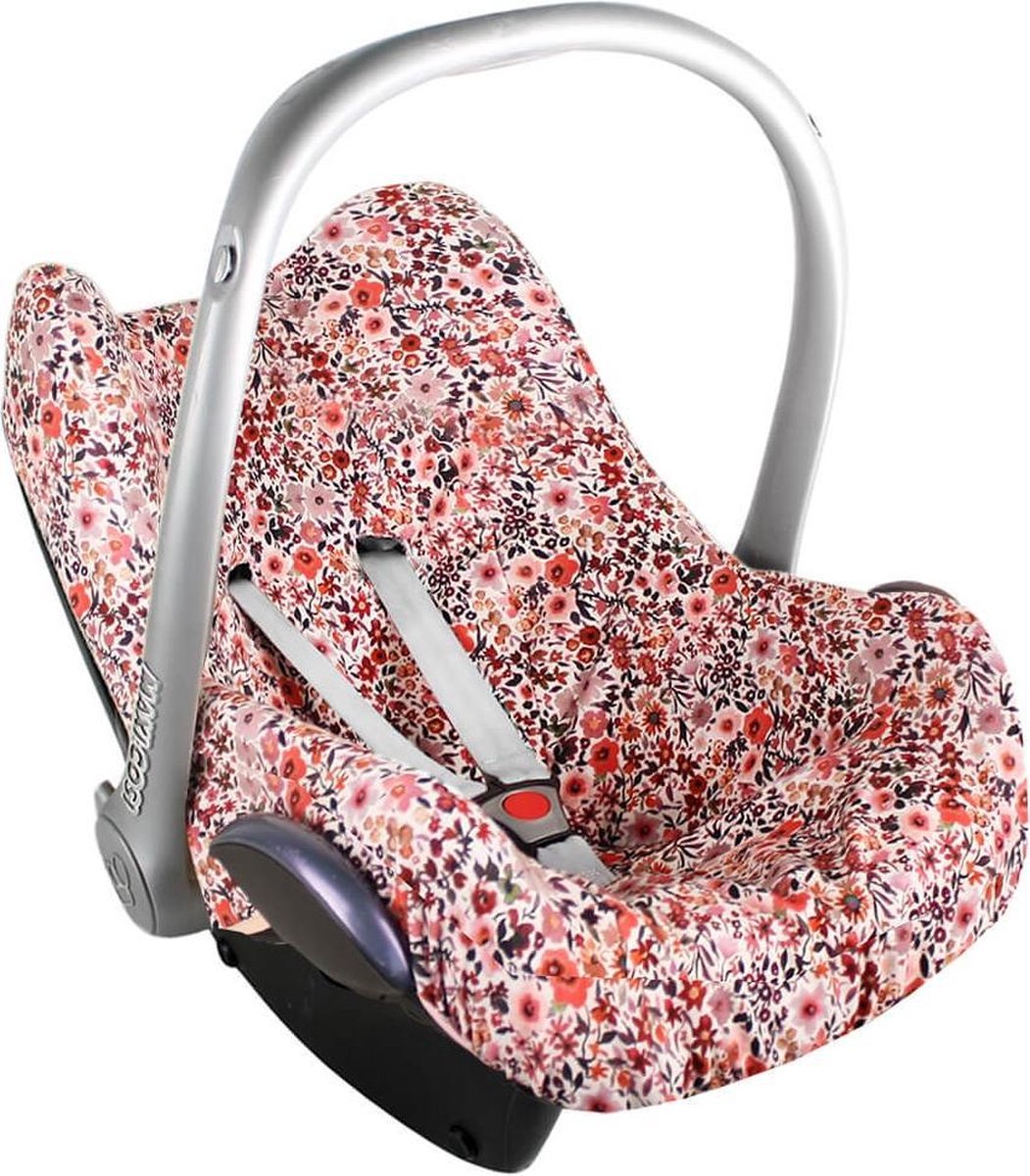 Ukje Maxi Cosi Hoes voor Cabriofix Pebble Citi - Perfect fit - Roze bloemen