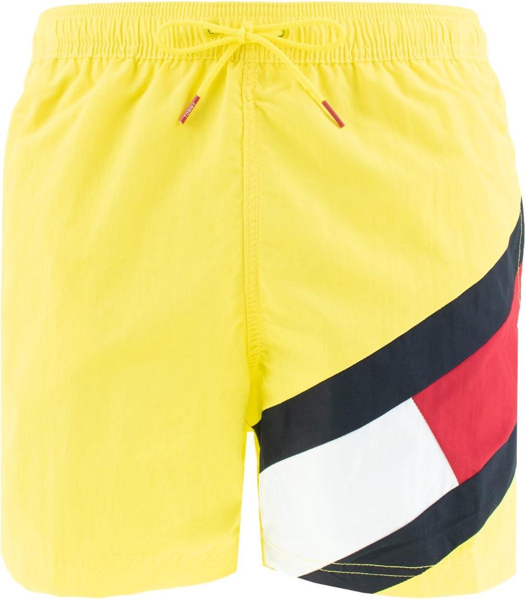 Tommy Hilfiger big flag leg logo zwemshort geel - M