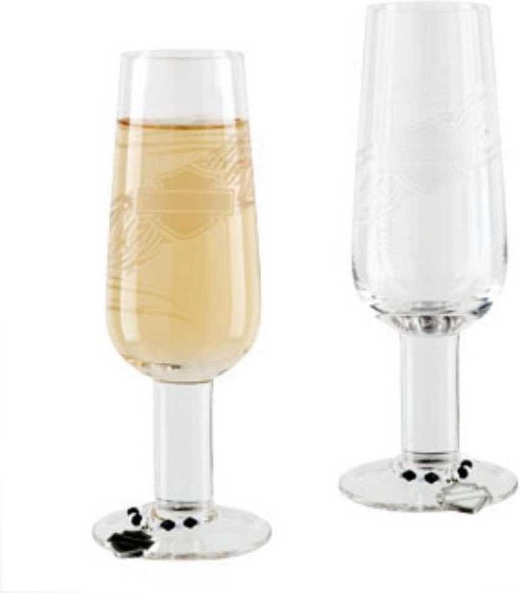 Harley-Davidson Tribal Champagne Glazen Set