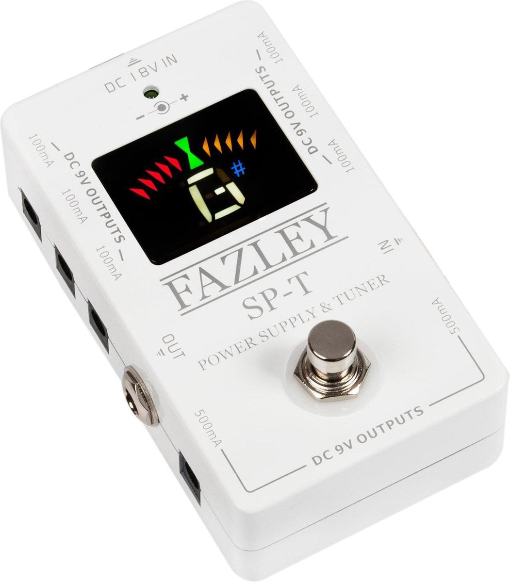 Fazley SP-T chromatische stagetuner + effectvoeding