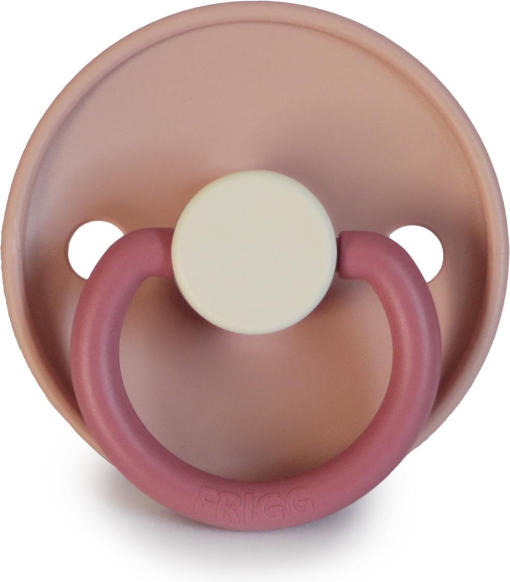 FRIGG Fopspeen Color maat 1 - 0-6 maanden - Peony - Natuurrubber