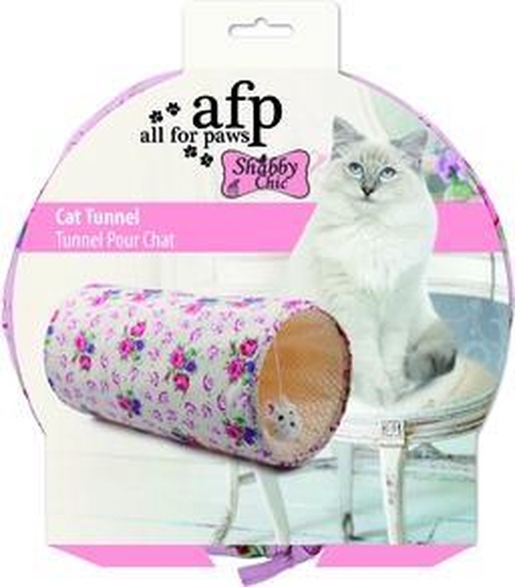 RelaxPets - Speeltunnel - Shabby Chic Tunnel - Kattentunnel - Bloemenprint