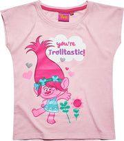 Trolls-T-shirt-met-korte-mouw-fuchsia - Maat 152