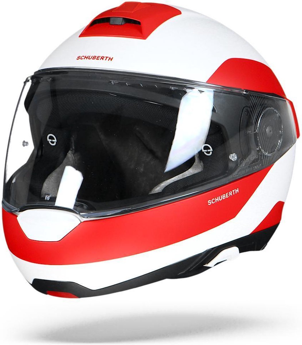 Schuberth C4 Pro Fragment Rood Systeemhelm - Motorhelm - Maat S
