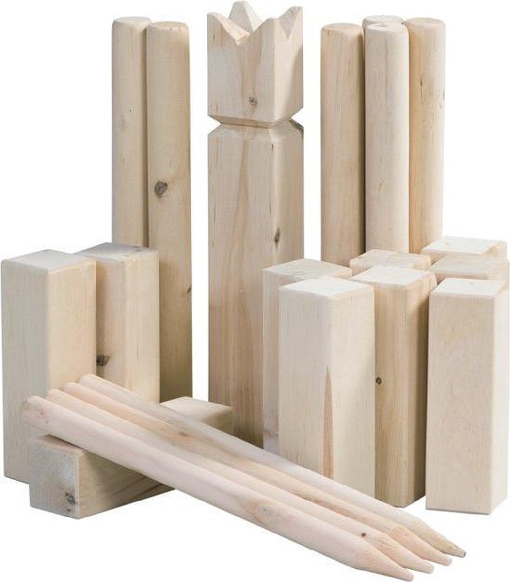 MaxxGarden Houten Kubb spel set
