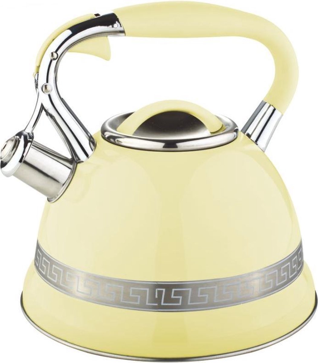 Edënbërg Yellow Line - Luxe RVS Fluitketel - 3.0 liter