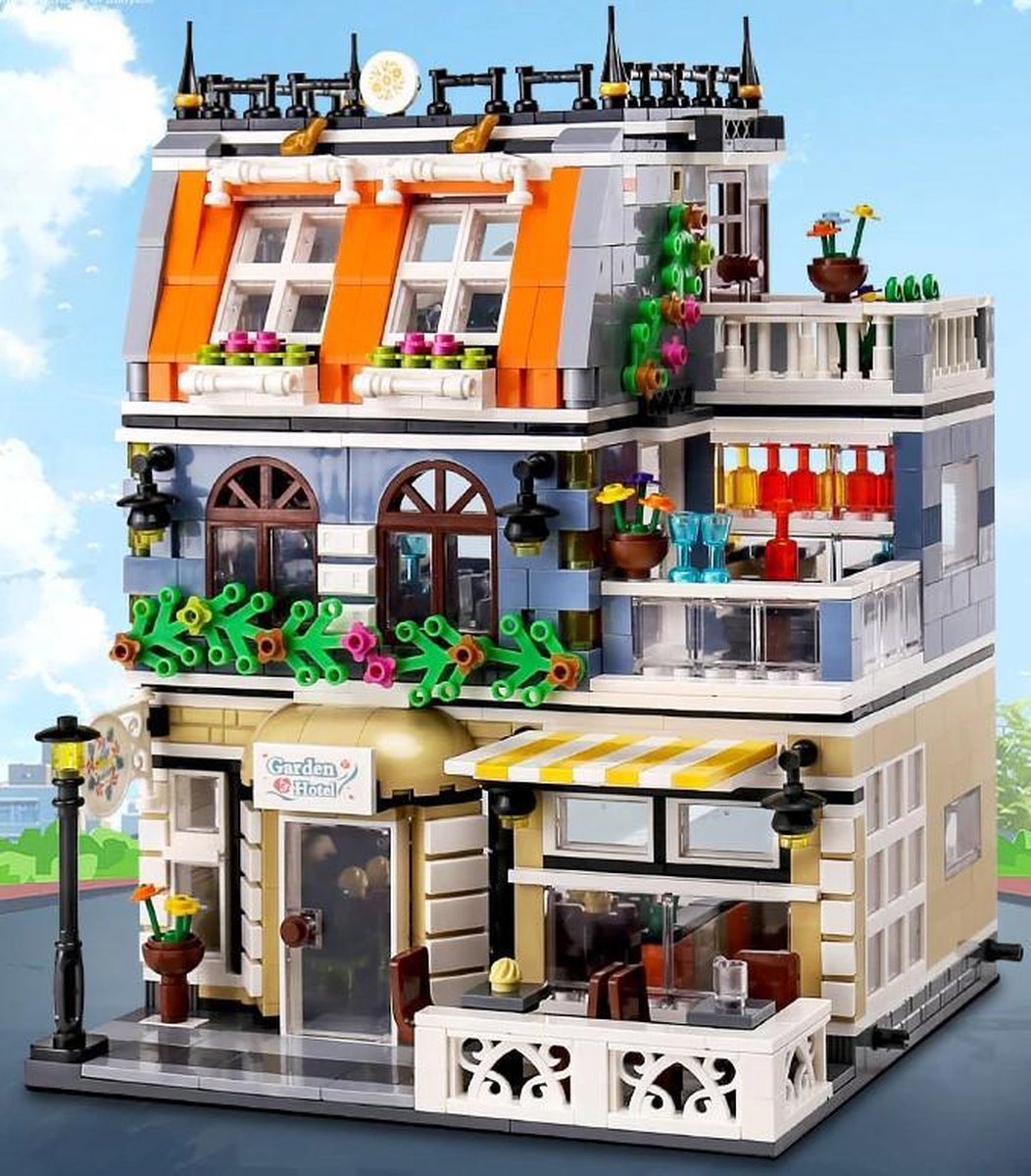 Bouwstenen - Garden hotel - 1316 blokjes