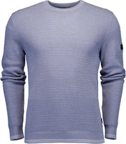 Cavallaro Napoli - Heren Trui - Graziano R-Neck Pullover - Lichtblauw - Maat XL