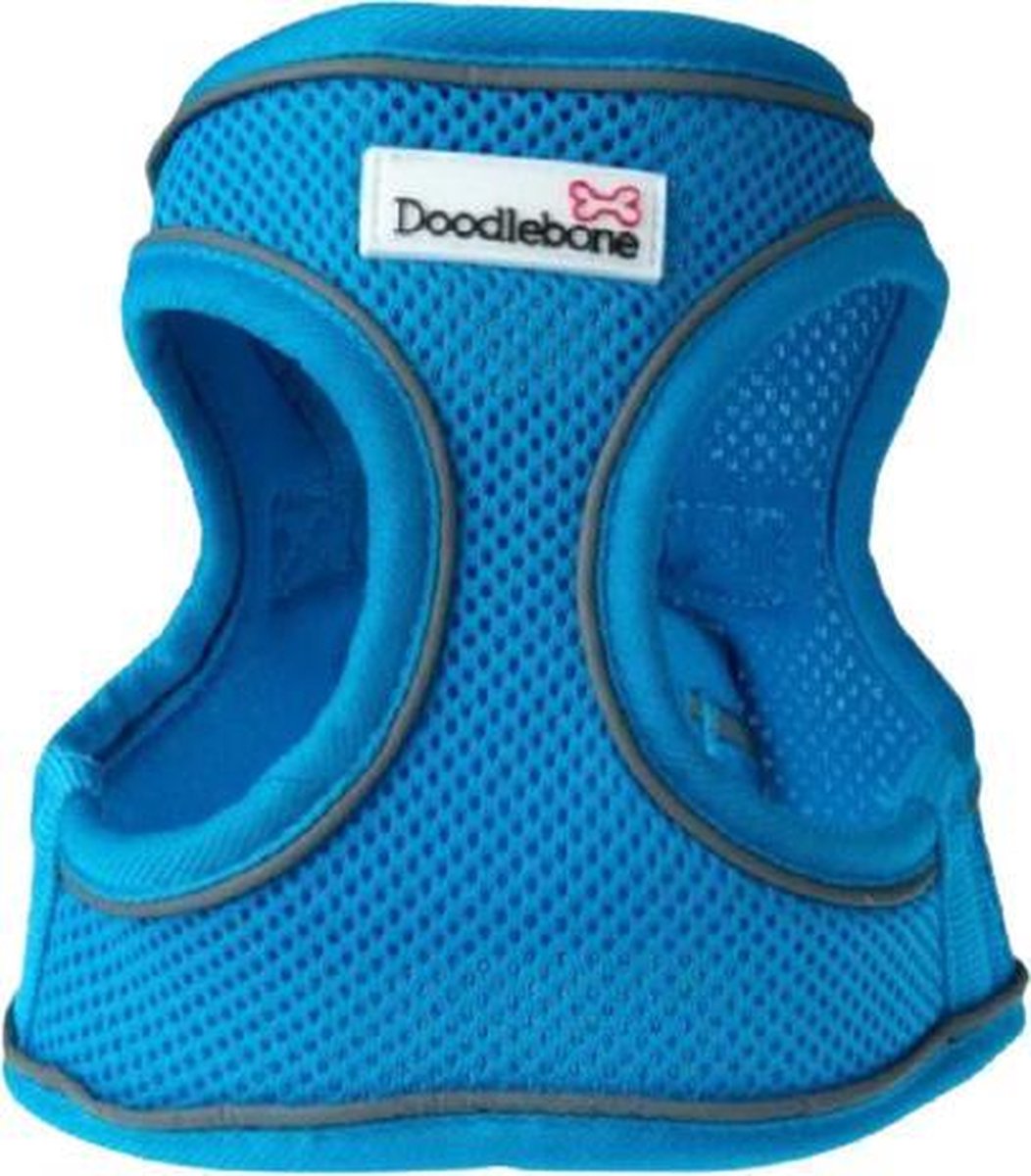 Doodlebone Hondentuigje Snappy 49-57 Cm Mesh Lichtblauw