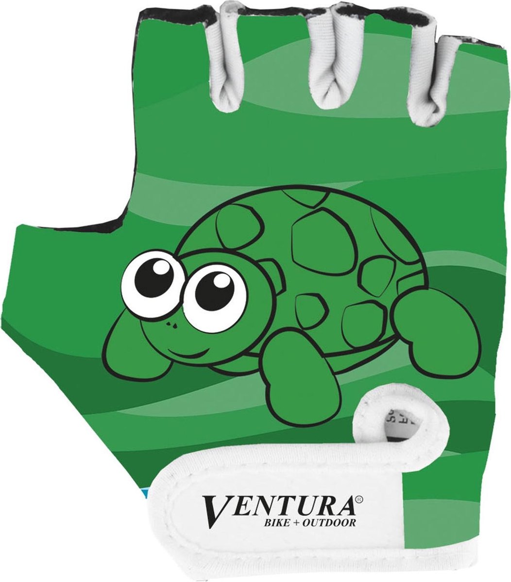 Ventura Fietshandschoenen Schildpad Groen/zwart Polyester Maat Xs