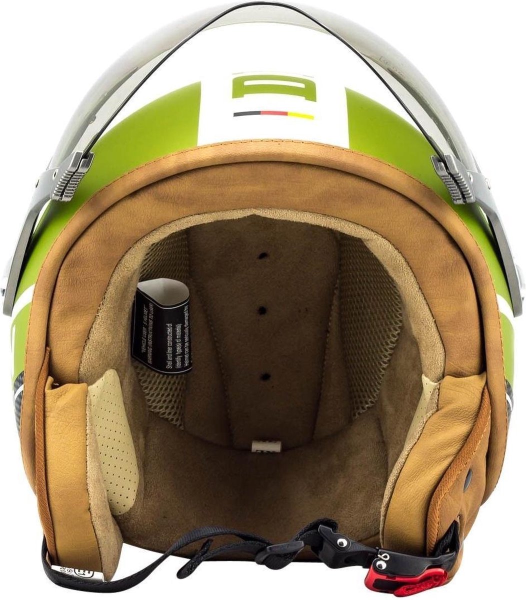 SOXON SP-326 PLUS Groen jethelm L Large 59-60cm hoofdomtrek
