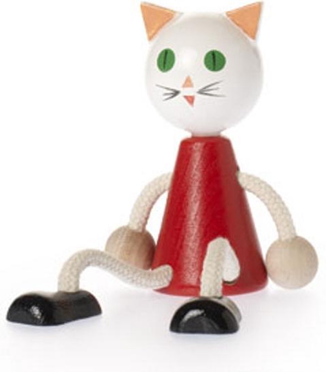 Zitfiguur poes gekleurd