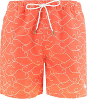 Scotch & Soda zwemshort words wave koraal - M
