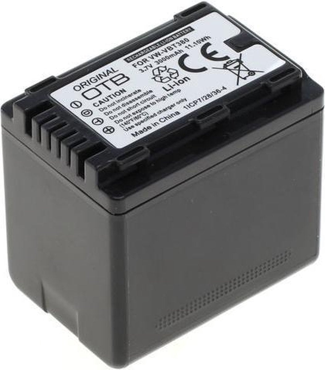Accu voor Panasonic VW-VBT380 3000mAh