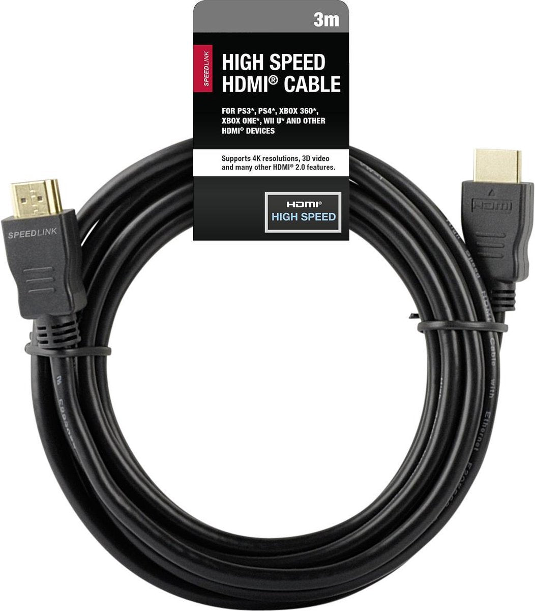Speedlink Hdmi Kabel 1.4 - 3 Meter (PS3 + Xbox 360)