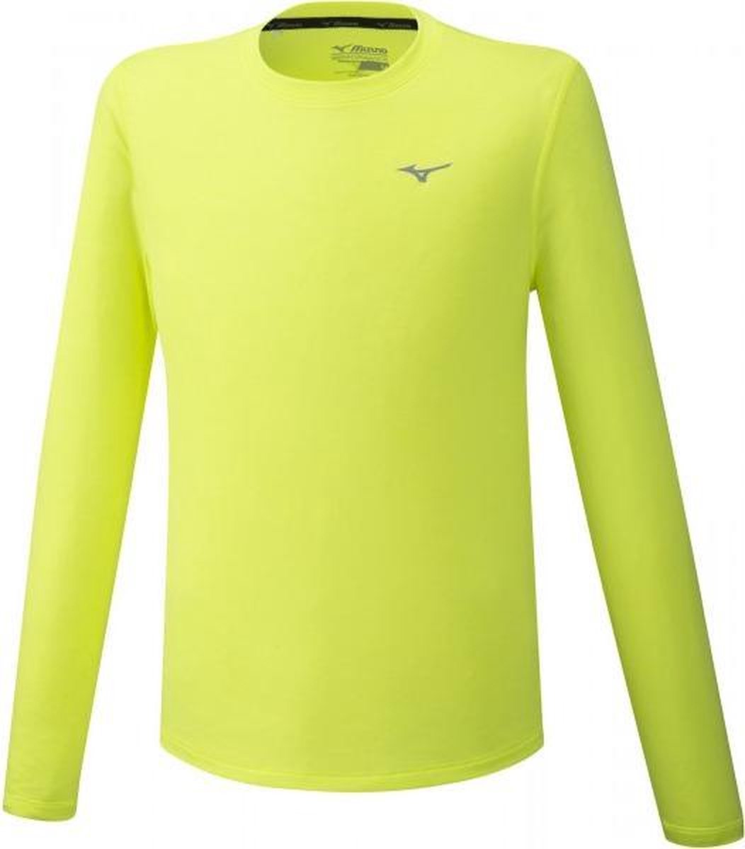 Mizuno Impulse Core LS Shirt Heren - geel - maat M