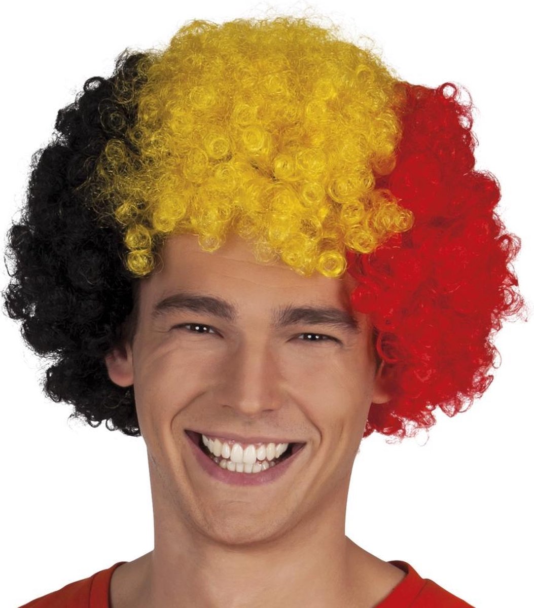 12 stuks: Pruik Afro - Belgie