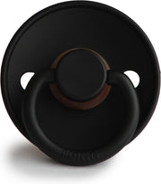 FRIGG Fopspeen maat 2 - 6-18 maanden - Jet Black - Natuurrubber