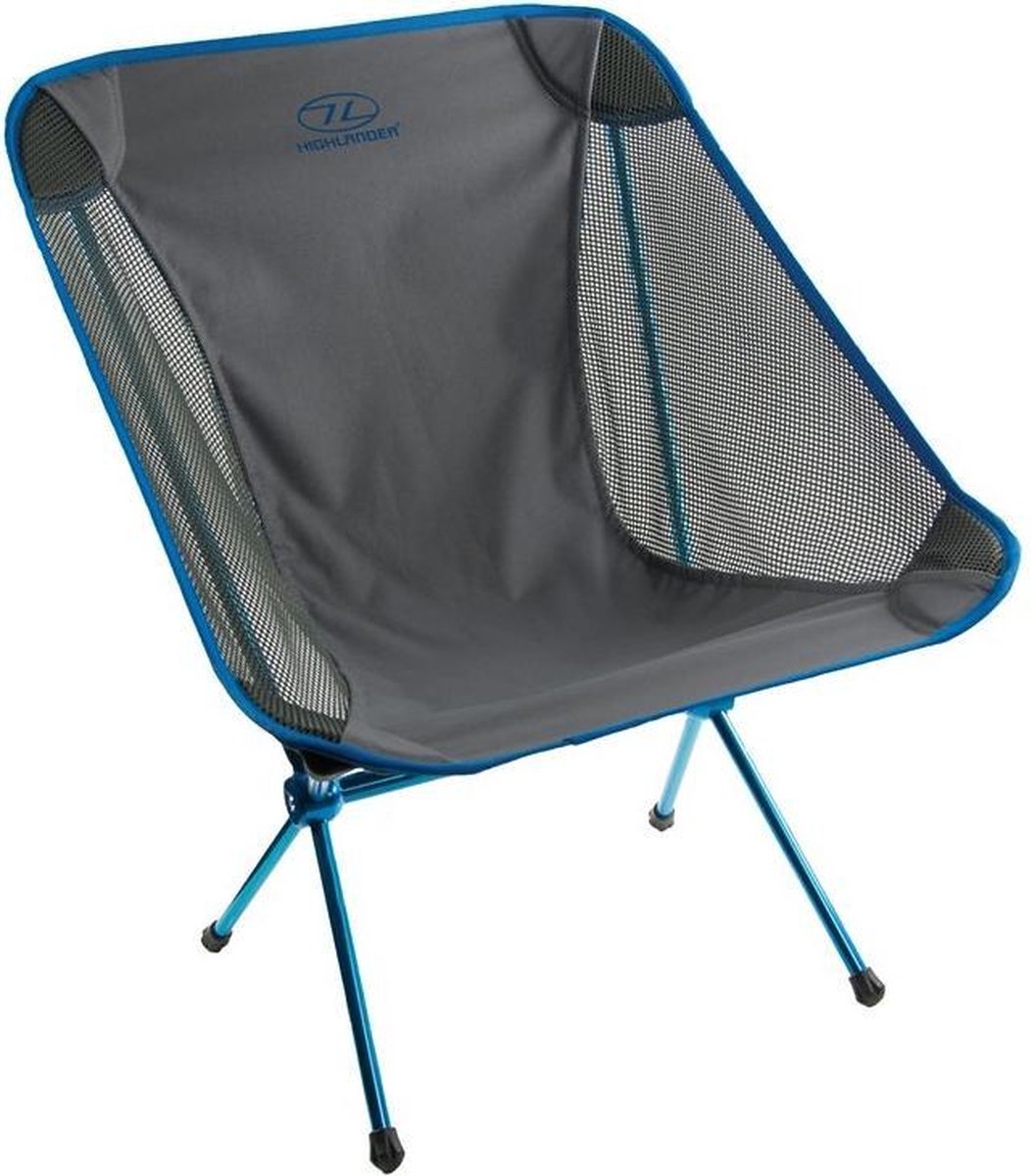 Highlander Campingstoel Minus One 50 X 66 Cm Polyester Blauw/grijs