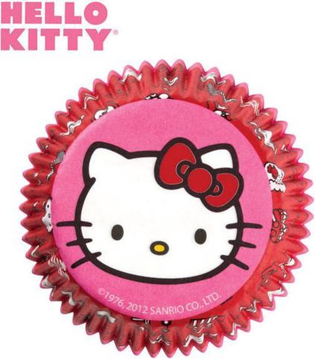 Hello Kitty Cupcake vormpjes 50 stuks