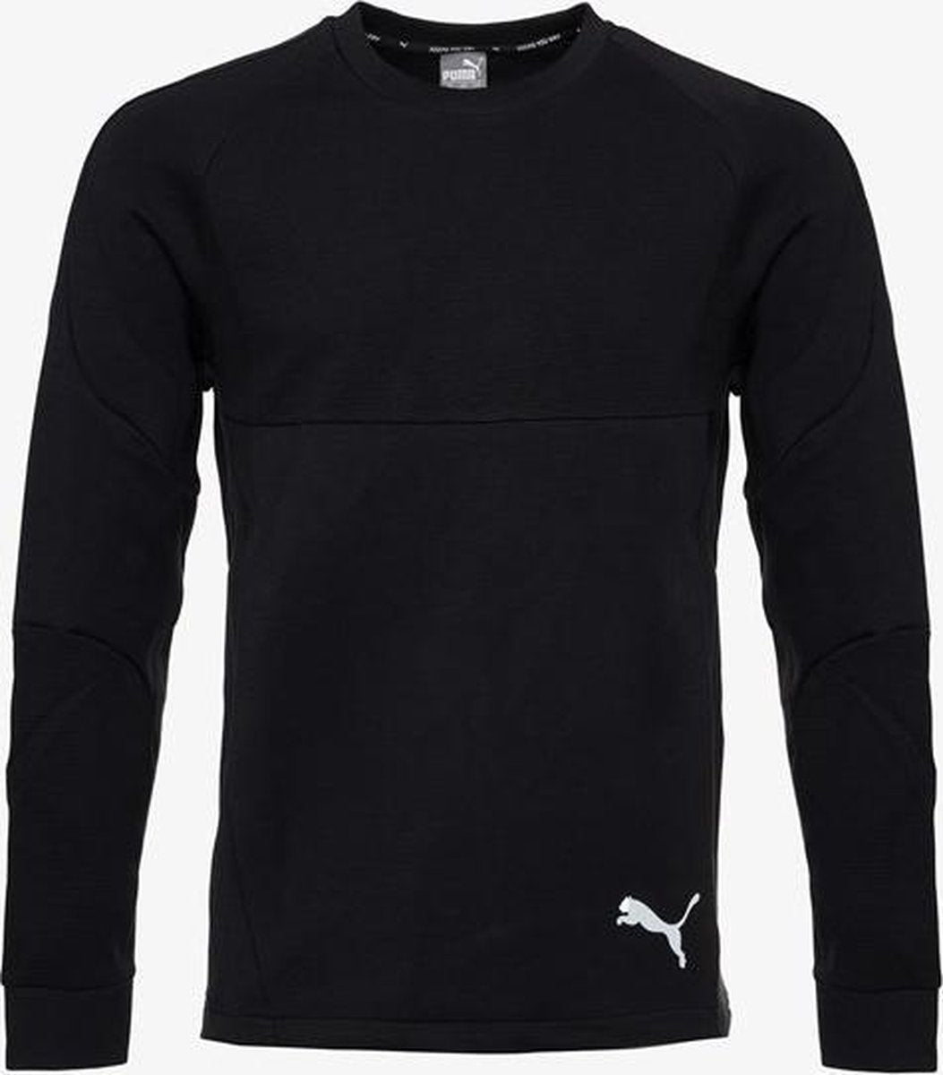 Puma Evostripe Crew heren sweater - Zwart - Maat XL