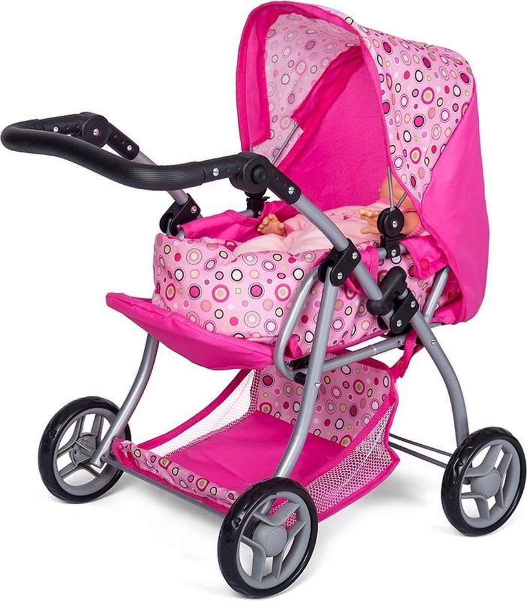 Mini Mommy Poppenwagen Roze 59 X 35