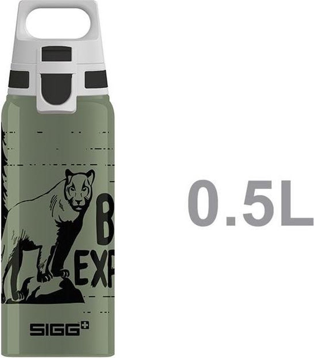 Sigg Teens Drinkfles Brave Mountain Lion met ONE Dop 0