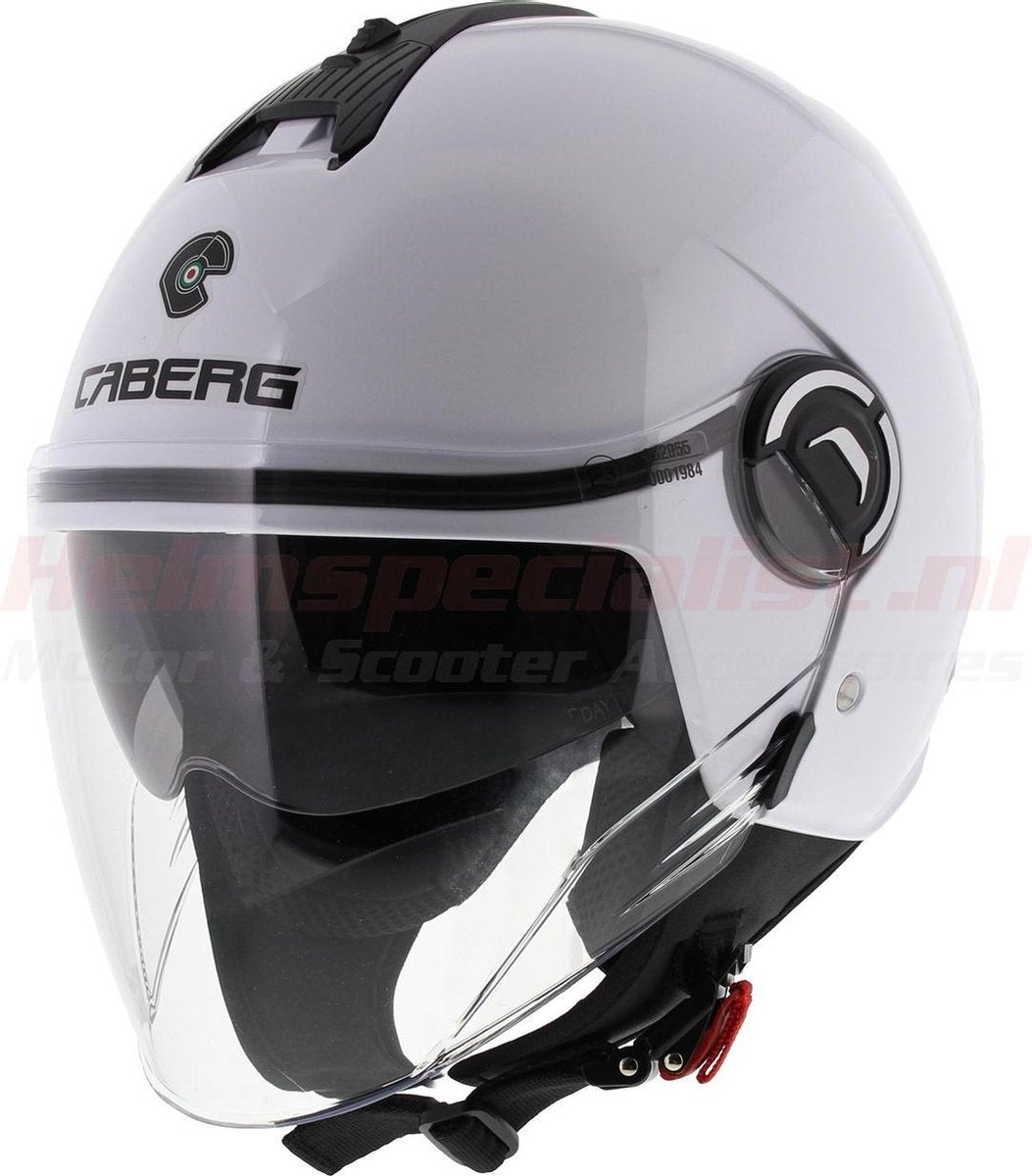 Caberg motorhelm Jet Riviera V4 glans wit XS