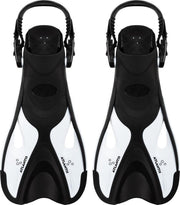 Atlantis Snorkelvinnen - Zwemvliezen - Kinderen - Zwart/Wit - 30-36