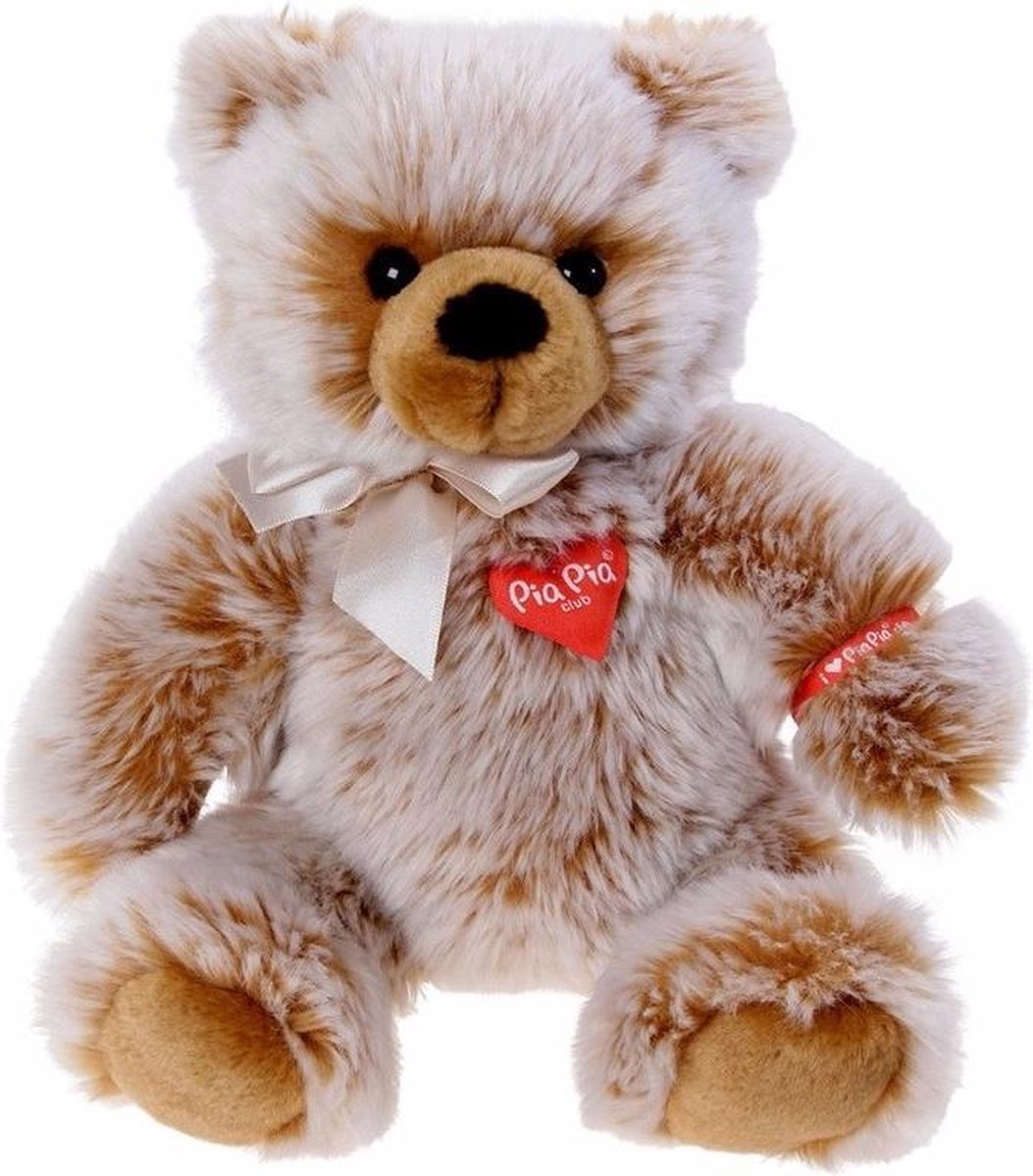 Pluche bruine beer knuffel zittend - 35 cm - knuffelbeer