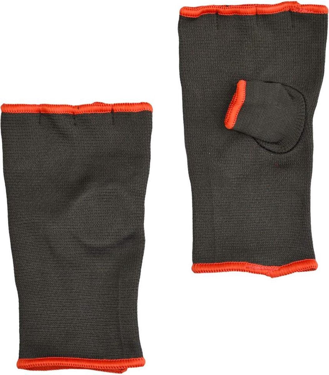 Binnenhandschoen | Maat L | Zwart | Binnenwanten |Bokshandschoen wantjes