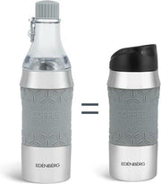 Edënbërg Thermosfles in RVS - Travel Mug - Thermos Beker - 380 ml - Grijs