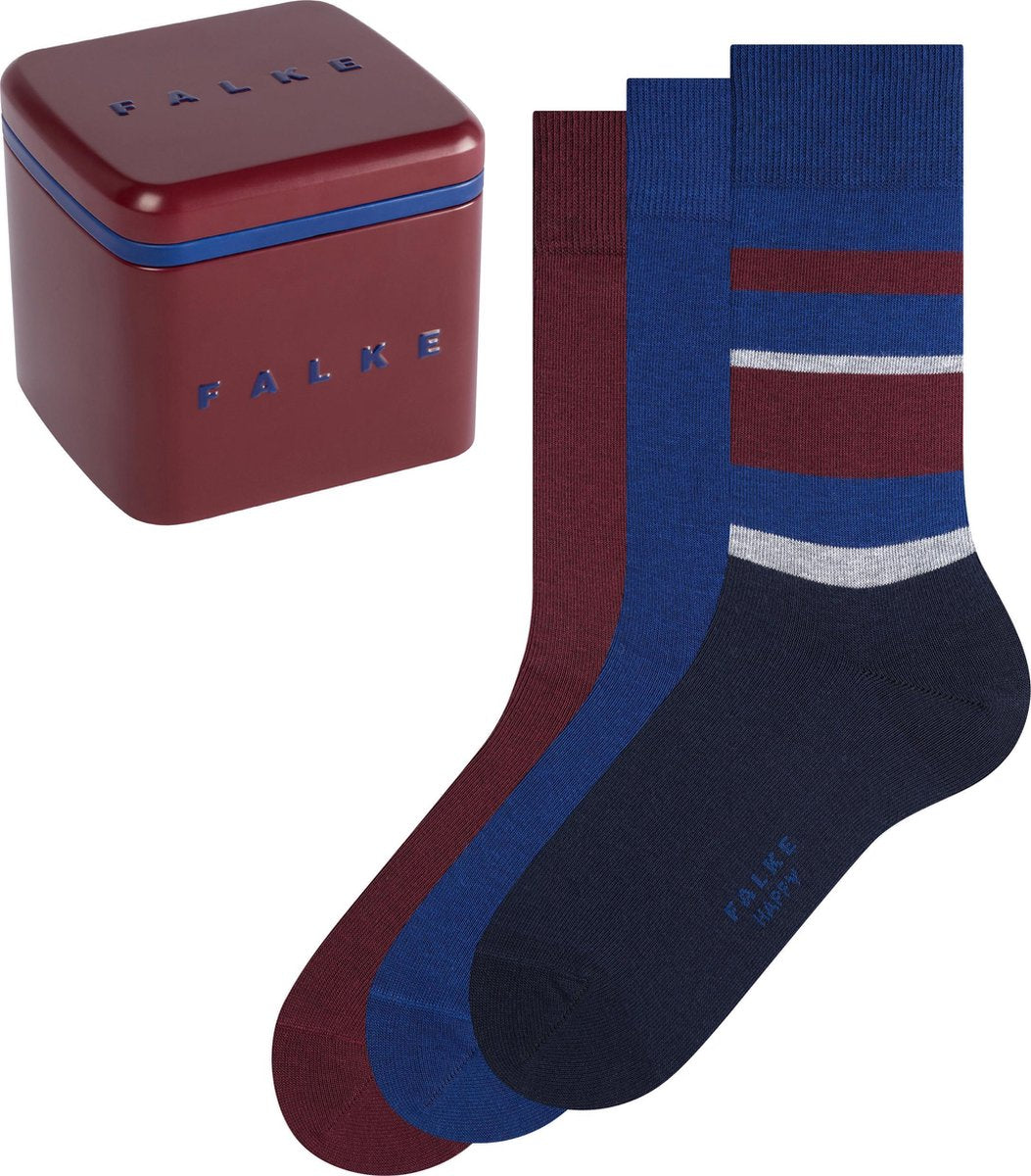 FALKE Happy Box Heren Sokken 3P - Maat 43-46