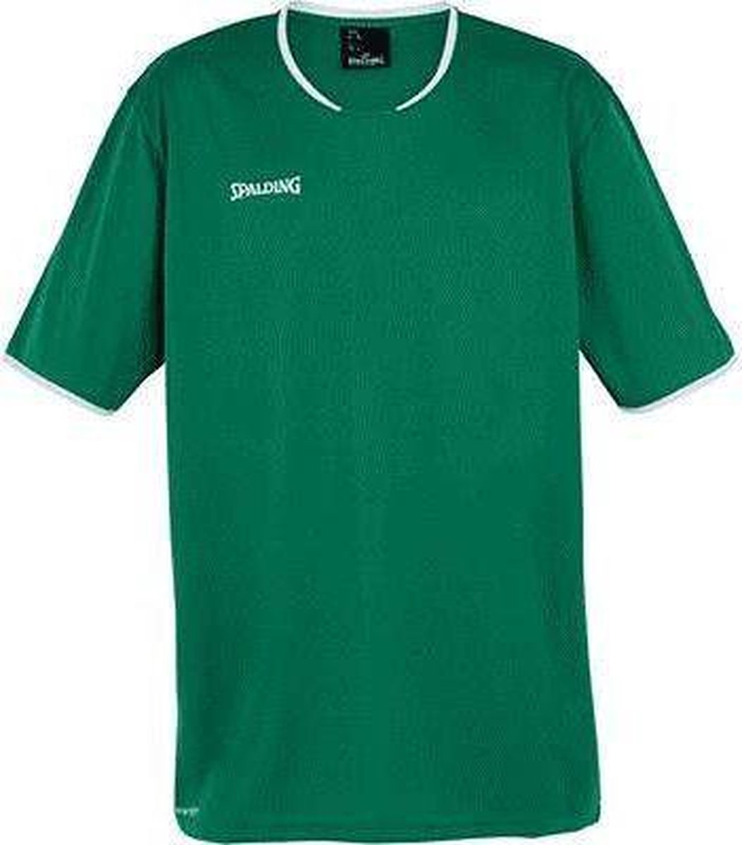 Spalding Shooting SS Shirt Unisex - Groen / Wit - maat XL