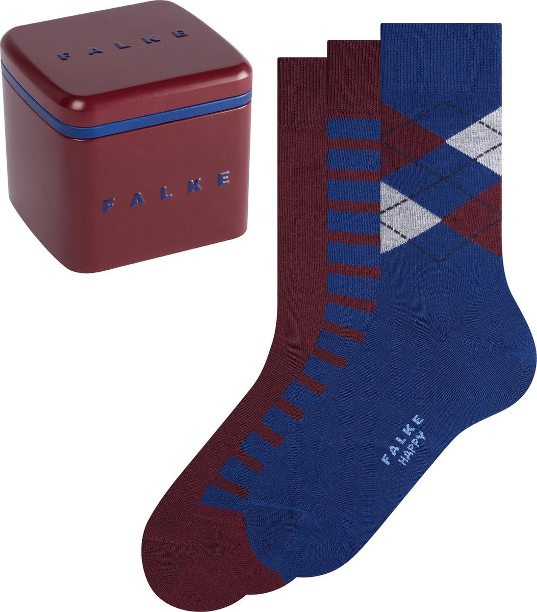 FALKE Happy Box Heren Sokken 3P - Maat 43-46