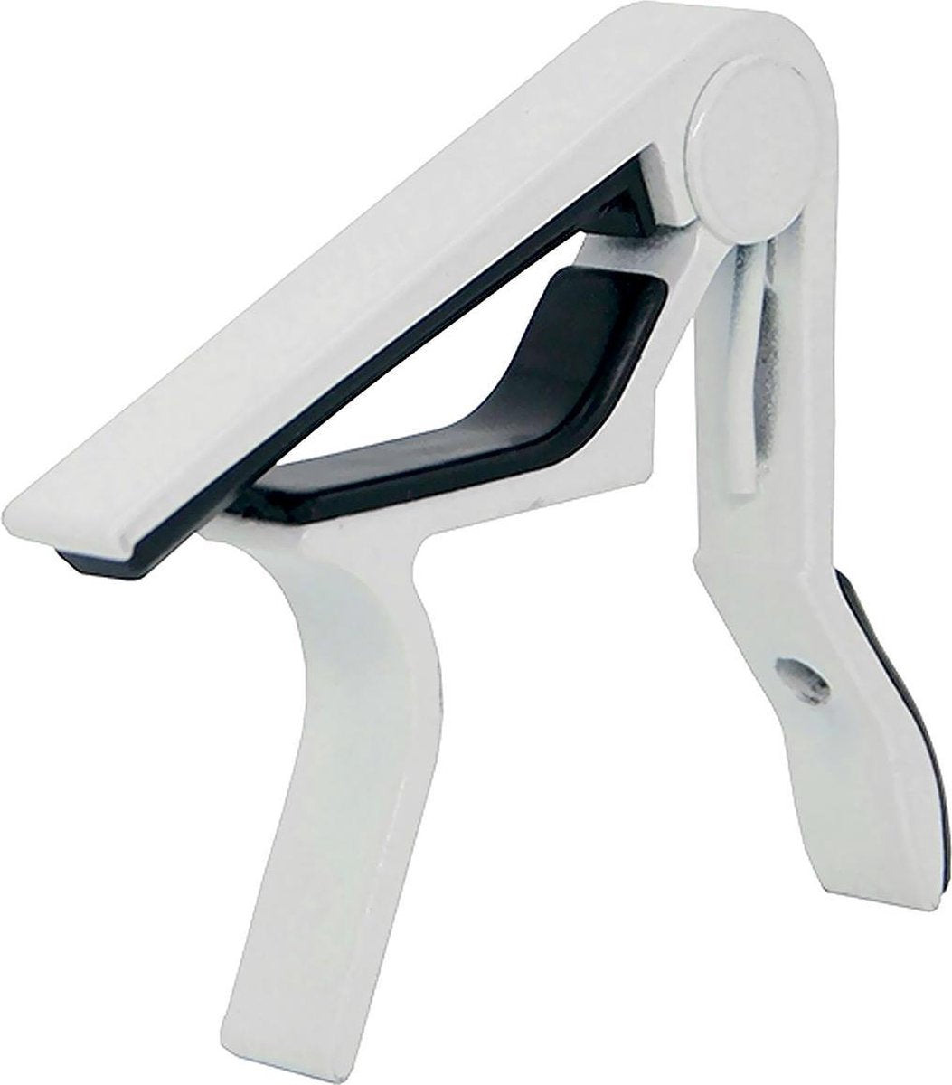 Gitaar Capo Deluxe - voor gitaren met stalen snaren – wit